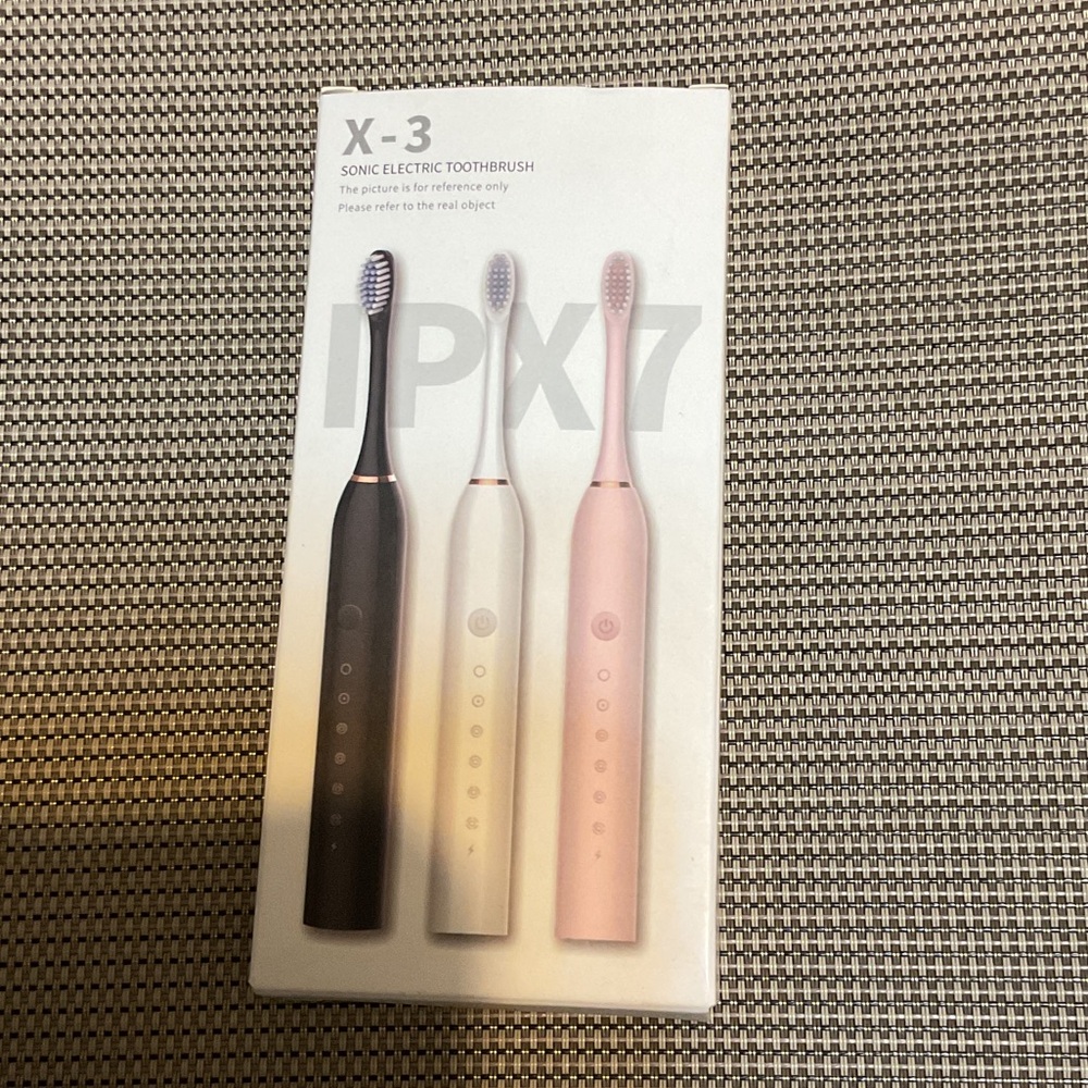 X-3 Sonic Electric Toothbrush - Black, White, Pink